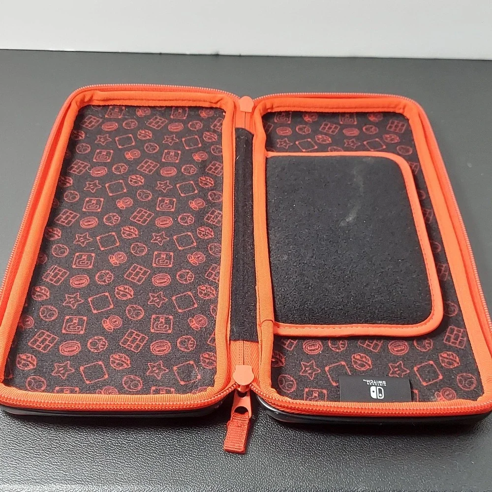 Nintendo Switch Mario‎ Red Hard Shell Padded Console Carry Case Only Travel Bag